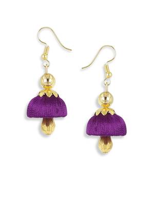 Girls Purple Ethnic Necklace Set 3
