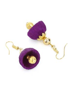 Girls Purple Ethnic Necklace Set 4