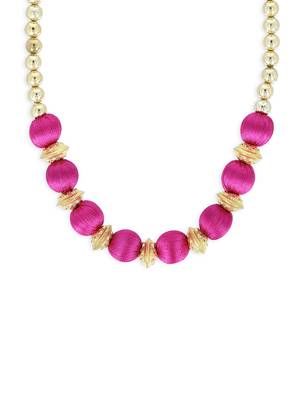 Girls Pink Ethnic Necklace 1