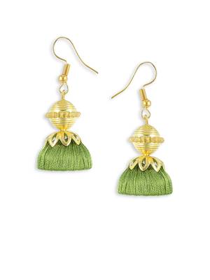 Girls Green Ethnic Necklace Set 3