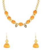 Girls Gold Ethnic Necklace Set