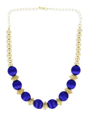 Girls Blue Ethnic Necklace 2