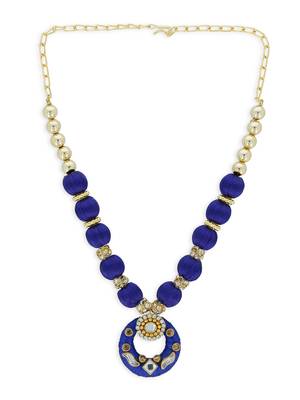 Girls Blue Ethnic Necklace 2