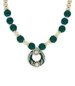Girls Green Ethnic Necklace