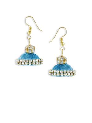 Girls Blue Ethnic Necklace Set 3