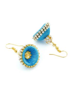 Girls Blue Ethnic Necklace Set 4