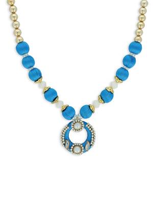 Girls Blue Ethnic Necklace 1
