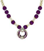 Girls Purple Ethnic Necklace