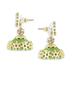 Girls Green Ethnic Necklace Set 3