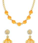 Girls Gold Ethnic Necklace Set