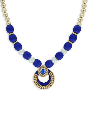 Girls Blue Ethnic Necklace 1