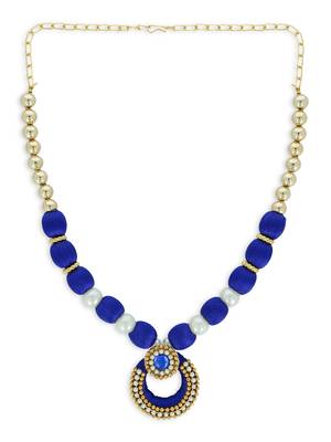 Girls Blue Ethnic Necklace 2