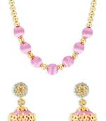 Girls Rose Ethnic Necklace Set