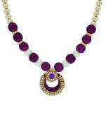 Girls Purple Ethnic Necklace