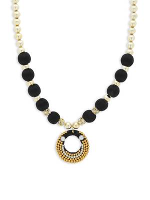 Girls Black Ethnic Necklace 1