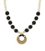 Girls Black Ethnic Necklace