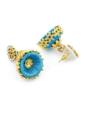 Girls Blue Ethnic Necklace Set 4