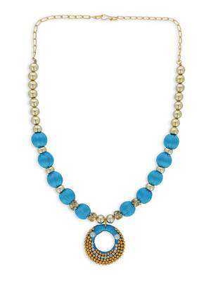 Girls Blue Ethnic Necklace 2