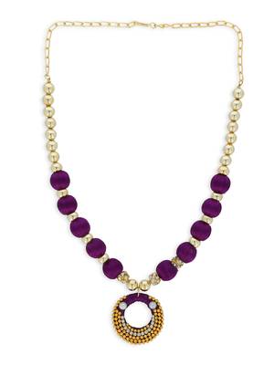 Girls Purple Ethnic Necklace 2
