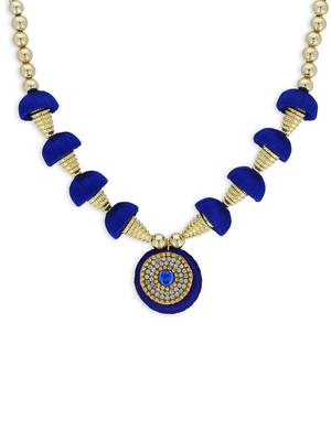 Girls Blue Ethnic Necklace 1