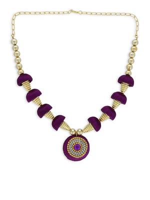 Girls Purple Ethnic Necklace 2