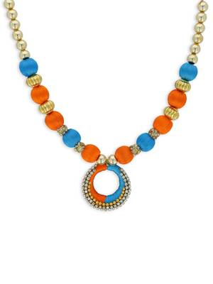 Girls Blue Ethnic Necklace 1