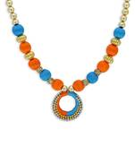 Girls Blue Ethnic Necklace
