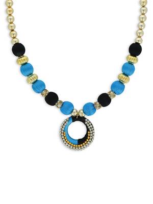 Girls Blue Ethnic Necklace 1
