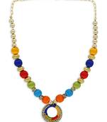 Girls Pink Ethnic Necklace