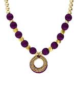 Girls Purple Ethnic Necklace