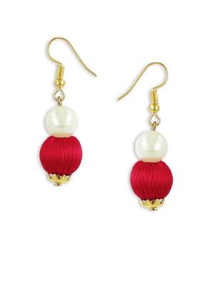 Girls Red Ethnic Necklace Set 3