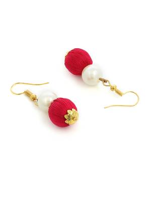 Girls Red Ethnic Necklace Set 4