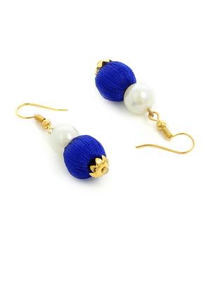 Girls Blue Ethnic Necklace Set 4