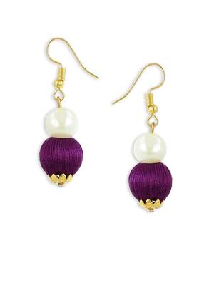 Girls Purple Ethnic Necklace Set 3