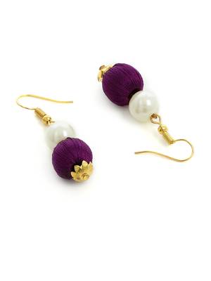 Girls Purple Ethnic Necklace Set 4