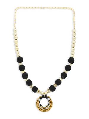 Girls Black Ethnic Necklace Set 1