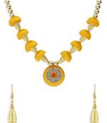 Girls Gold Ethnic Necklace Set