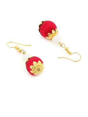 Girls Red Ethnic Necklace Set 4