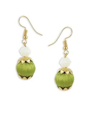 Girls Green Ethnic Necklace Set 3