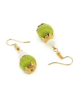 Girls Green Ethnic Necklace Set 4