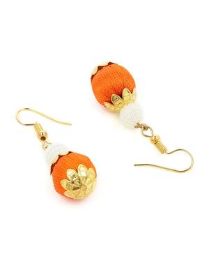 Girls Orange Ethnic Necklace Set 4