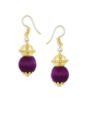 Girls Purple Ethnic Necklace Set 3