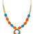 Girls Blue Ethnic Necklace Set