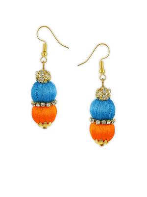 Girls Blue Ethnic Necklace Set 3