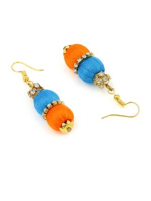 Girls Blue Ethnic Necklace Set 4