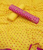 Pink printed cotton salwar