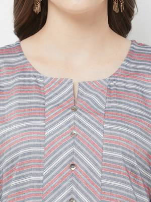Red printed rayon ethnic-kurtis 4