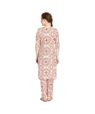 Printed Kurta with Printed Palazzo Pants Set 3