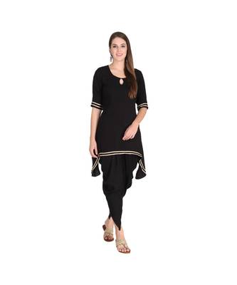Solid Kurta with Dhoti Set 1
