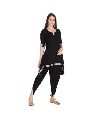 Solid Kurta with Dhoti Set 2